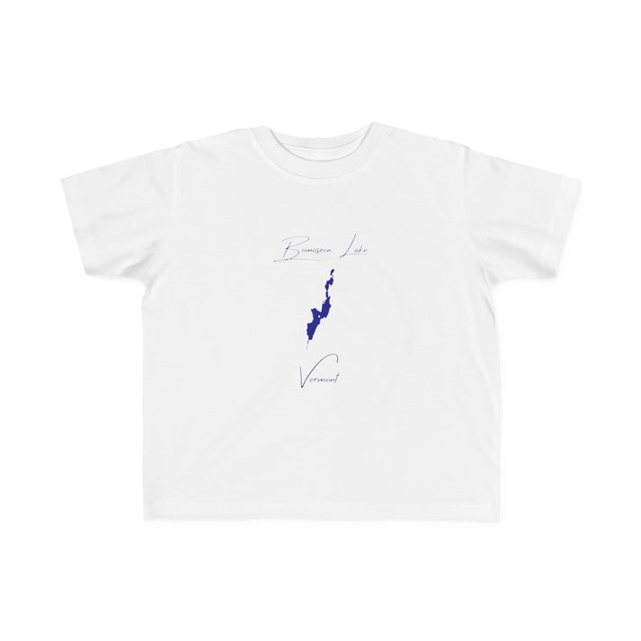 Vermont  Bomoseen  Lake  Toddler  T-shirt  front  position  view  from  front  white.webp
