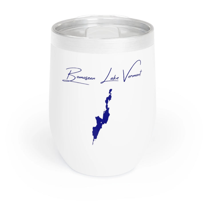 Vermont  Bomoseen  Lake  Wine  Tumbler  front  position  view  from  front  white.webp