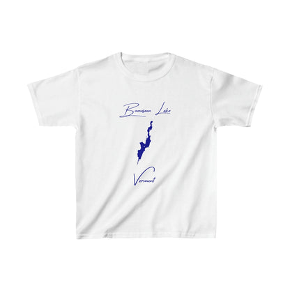 Vermont  Bomoseen  Lake  Youth  T-shirt  front  position  view  from  front  white.webp