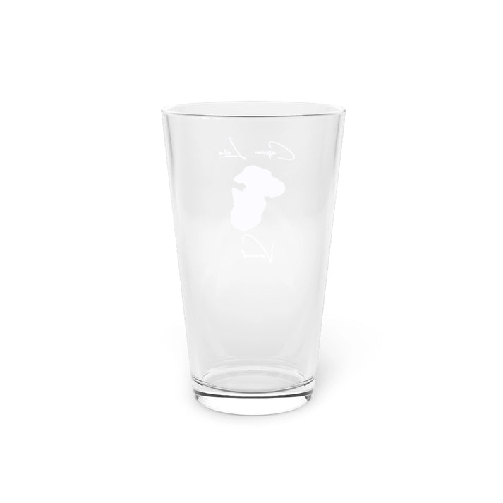 Vermont  Caspian  Lake  16oz  Pint  Glass  front  position  view  from  back  16oz.webp