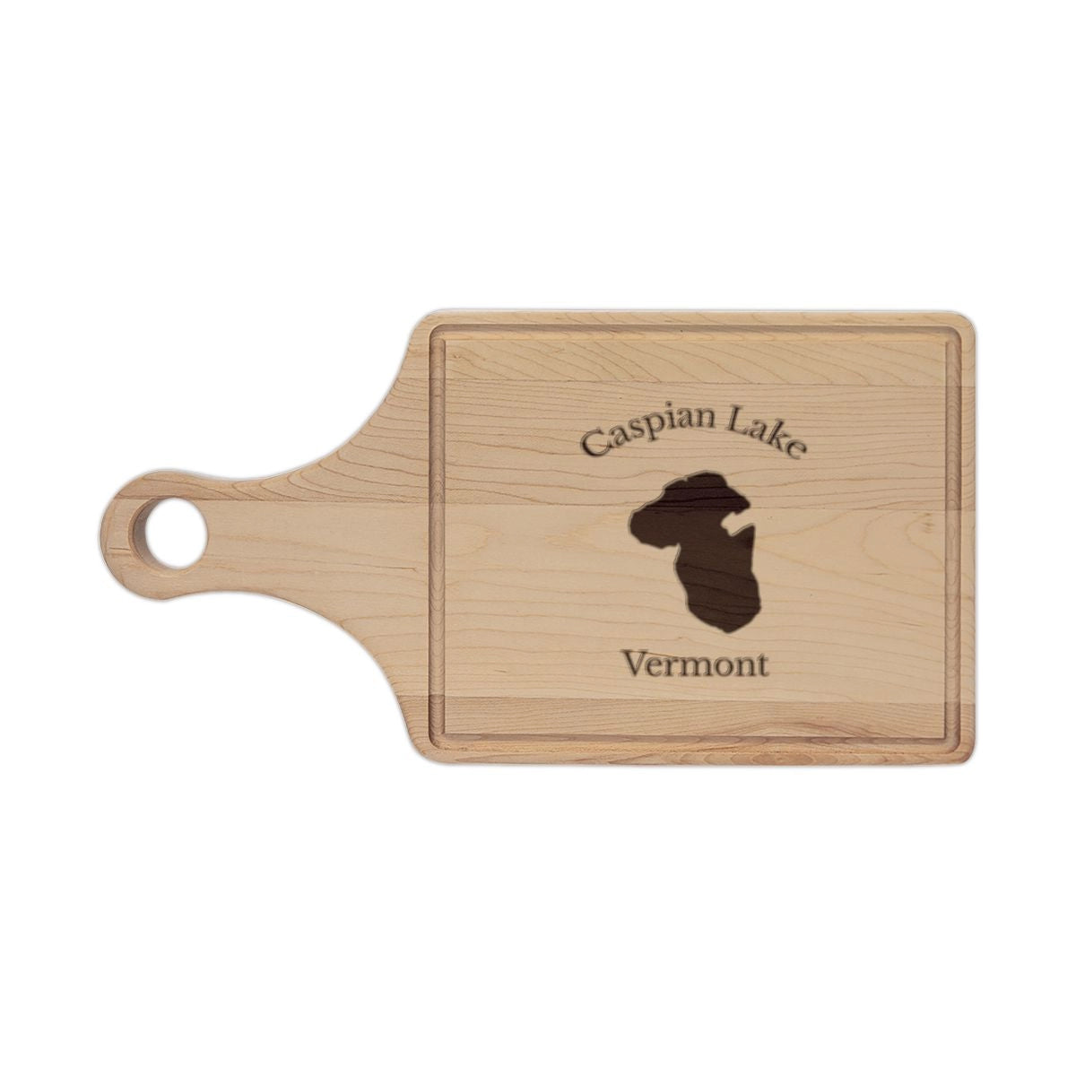 Vermont  Caspian  Lake  Engraved  Cutting  Board  front  position  view  from  front  maple.webp