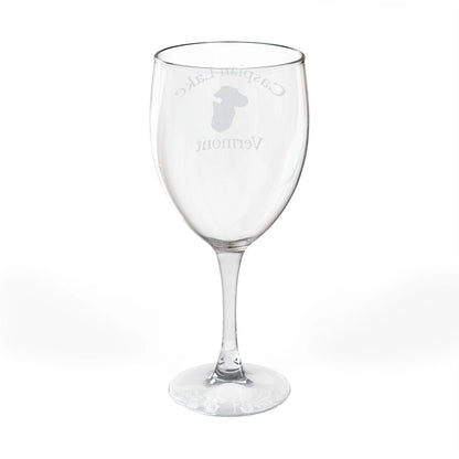 Vermont  Caspian  Lake  Engraved  Wine  Glass  other  position  view  from  back  10.5oz.webp