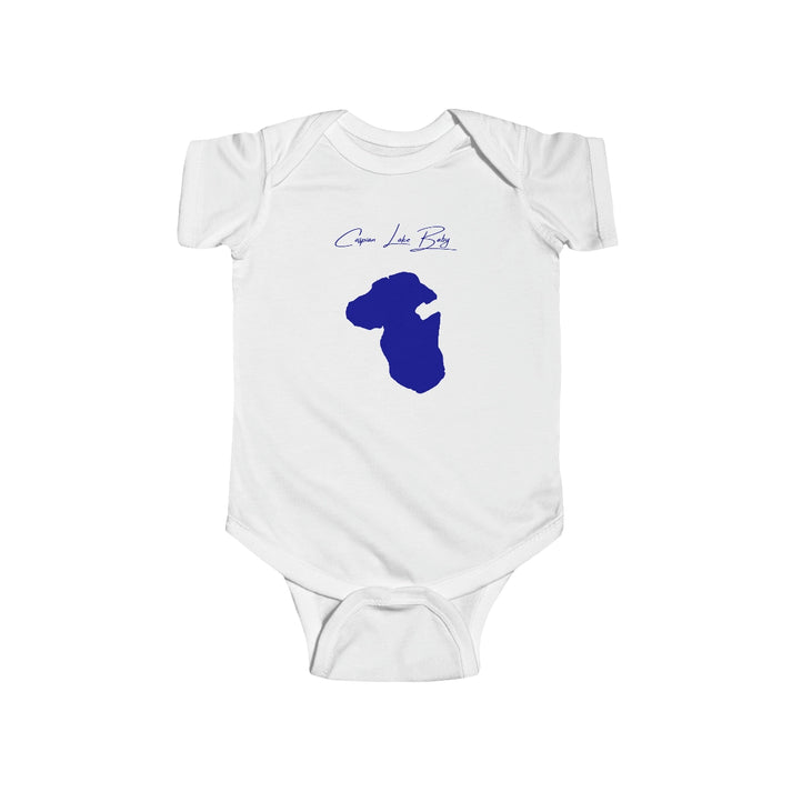 Vermont  Caspian  Lake  Onesie  front  position  view  from  front  white.webp