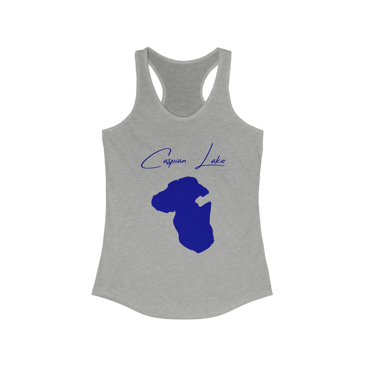 Vermont  Caspian  Lake  Racerback-Tank  front  position  view  from  front  heather  grey.webp