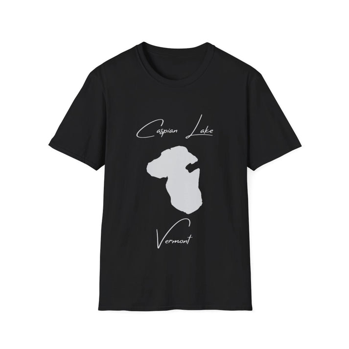 Vermont  Caspian  Lake  T-shirt  front  position  view  from  front  black.webp