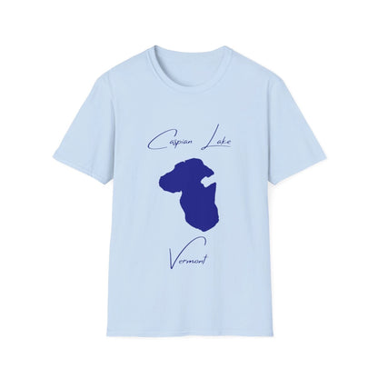 Vermont  Caspian  Lake  T-shirt  front  position  view  from  front  light  blue.webp