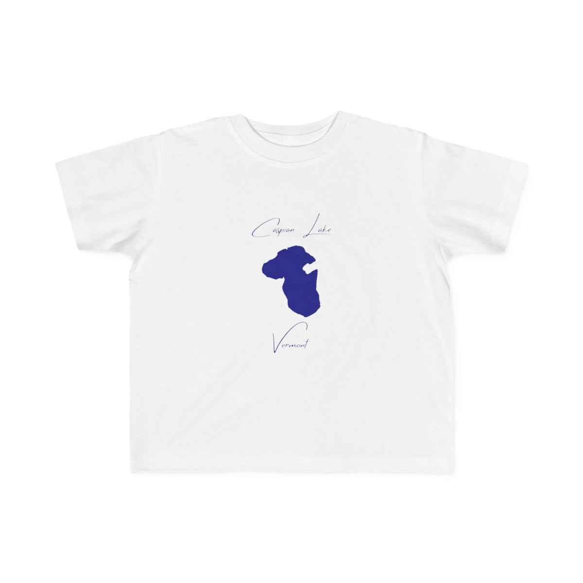 Vermont  Caspian  Lake  Toddler  T-shirt  front  position  view  from  front  white.webp
