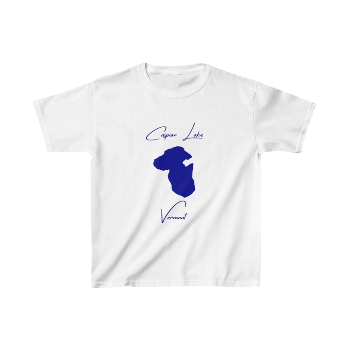 Vermont  Caspian  Lake  Youth  T-shirt  front  position  view  from  front  white.webp