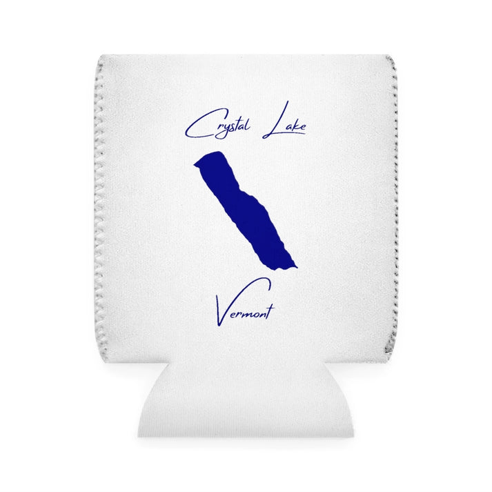 Vermont  Crystal  Lake  Can  Koozie  front  position  view  from  front-1  white.webp
