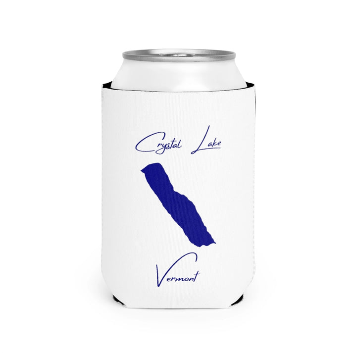Vermont  Crystal  Lake  Can  Koozie  front  position  view  from  front-2  white.webp