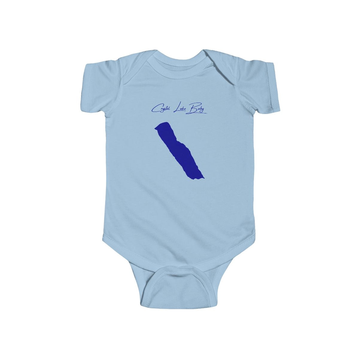 Vermont  Crystal  Lake  Onesie  front  position  view  from  front  light  blue.webp