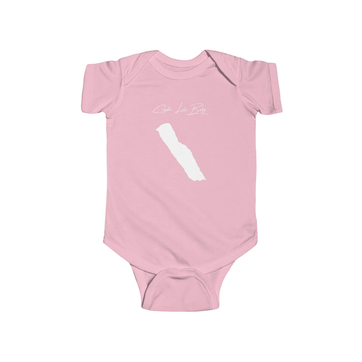 Vermont  Crystal  Lake  Onesie  front  position  view  from  front  pink.webp