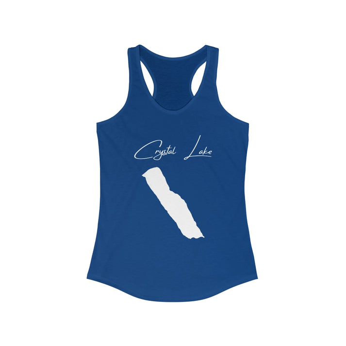 Vermont  Crystal  Lake  Racerback-Tank  front  position  view  from  front  solid  royal.webp