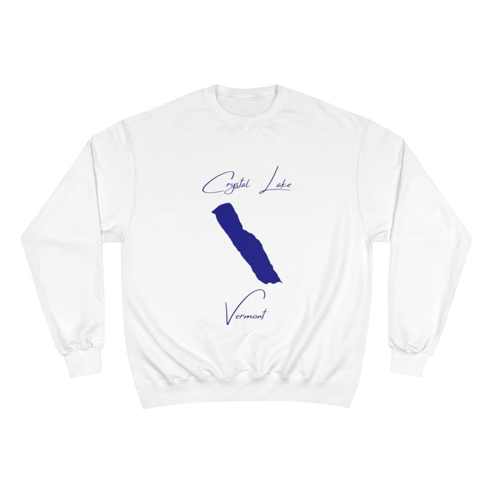 Vermont  Crystal  Lake  Sweatshirt  front  position  view  from  front  white.webp