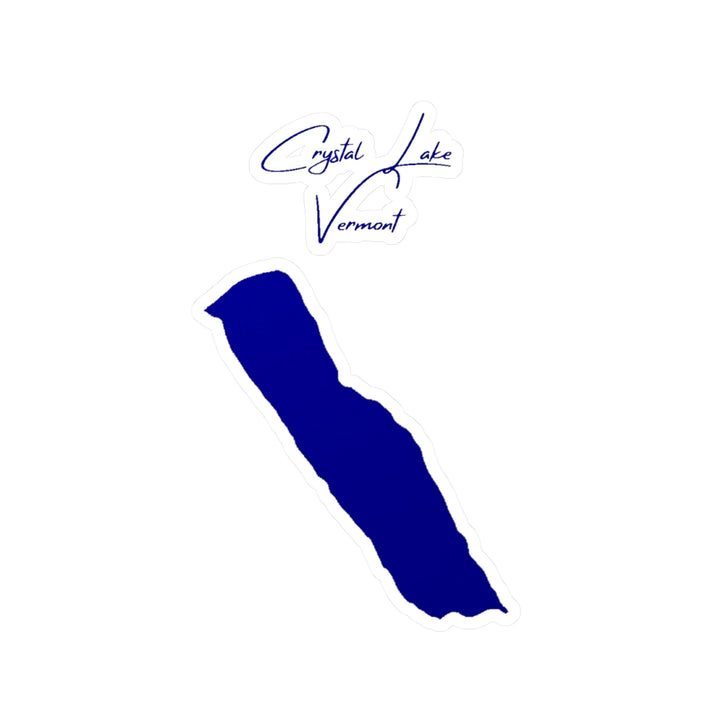Vermont  Crystal  Lake  Vinyl  Decal  other  position  view  from  front  4  x  6.webp