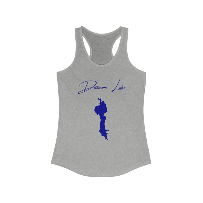 Vermont  Dunmore  Lake  Racerback-Tank  front  position  view  from  front  heather  grey.webp