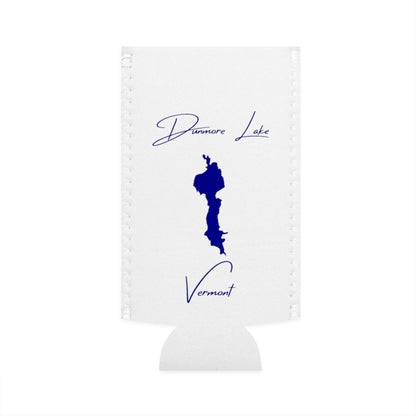 Vermont  Dunmore  Lake  Slim  Can  Koozie  front  position  view  from  flat-front  white.webp