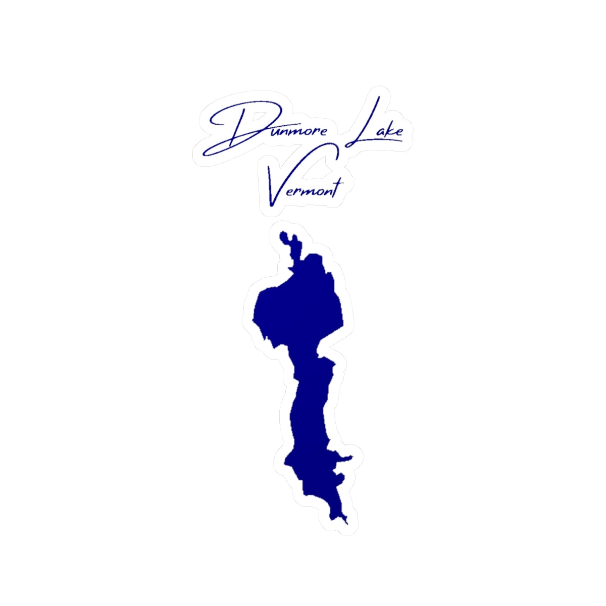 Vermont  Dunmore  Lake  Vinyl  Decal  other  position  view  from  front  4  x  6.webp