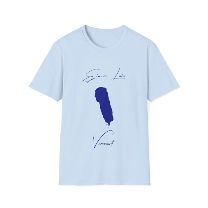 Vermont  Elmore  Lake  T-shirt  front  position  view  from  front  light  blue.webp