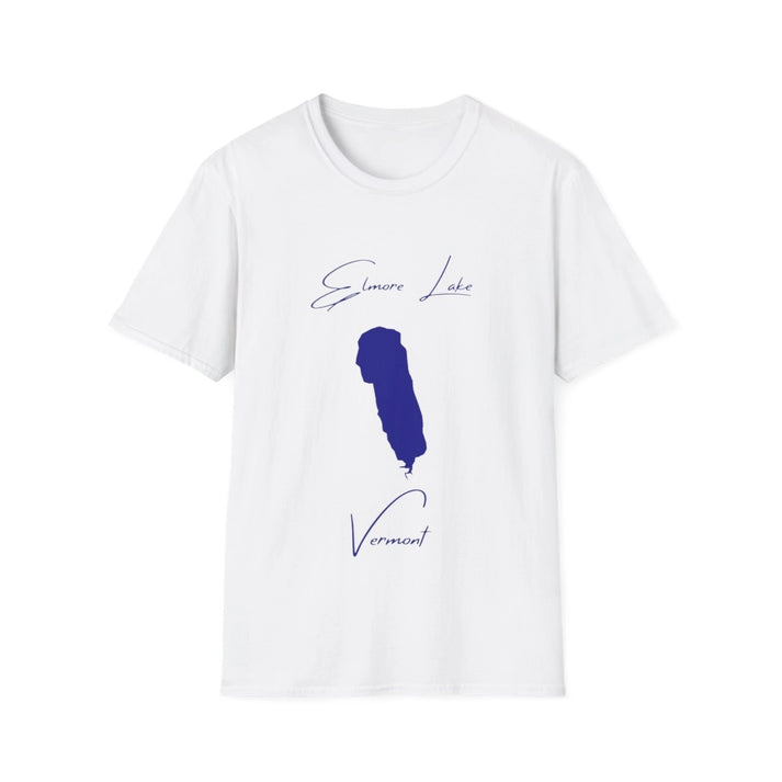 Vermont  Elmore  Lake  T-shirt  front  position  view  from  front  white.webp