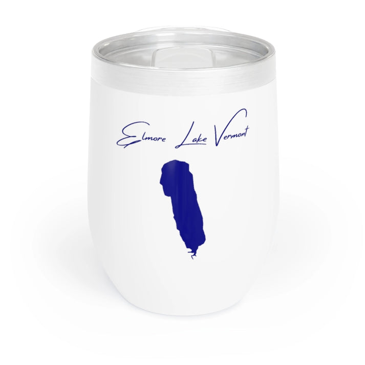 Vermont  Elmore  Lake  Wine  Tumbler  front  position  view  from  front  white.webp