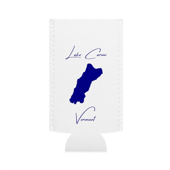 Vermont  Lake  Carmi  Slim  Can  Koozie  front  position  view  from  flat-front  white.webp