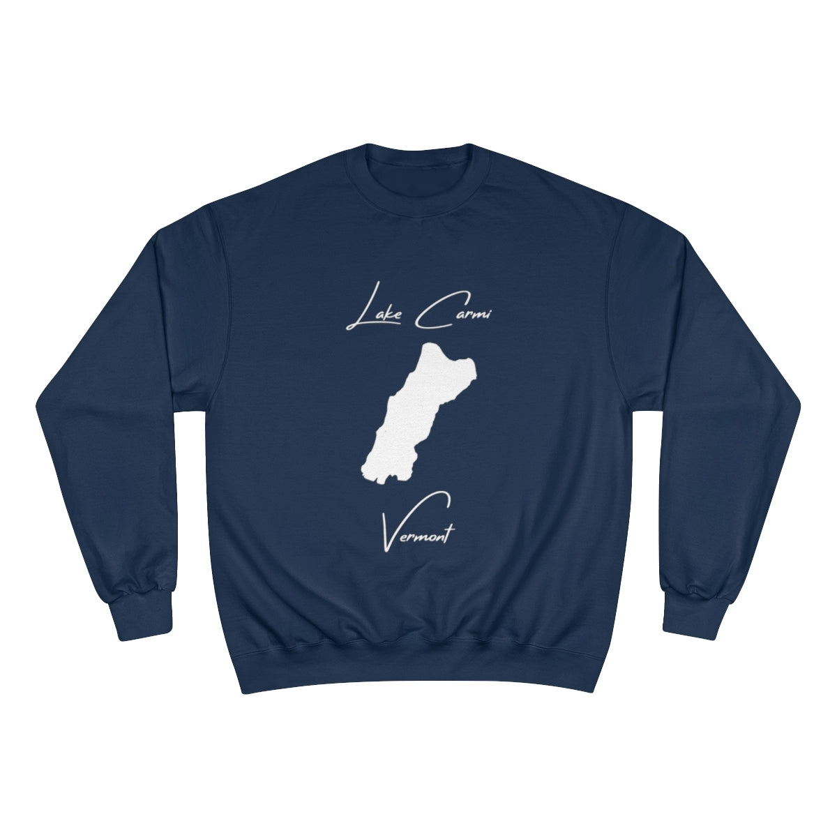 Vermont  Lake  Carmi  Sweatshirt  front  position  view  from  front  navy.webp