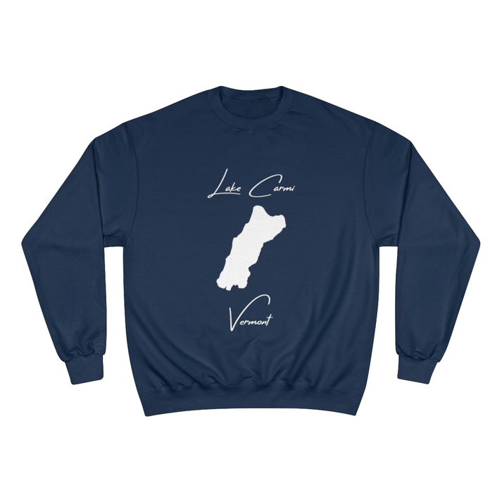 Vermont  Lake  Carmi  Sweatshirt  front  position  view  from  front  navy.webp