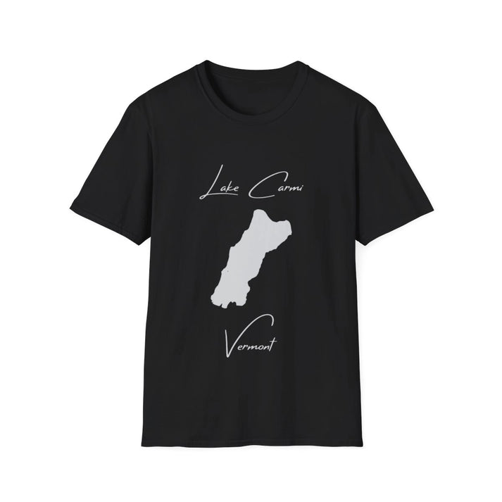 Vermont  Lake  Carmi  T-shirt  front  position  view  from  front  black.webp