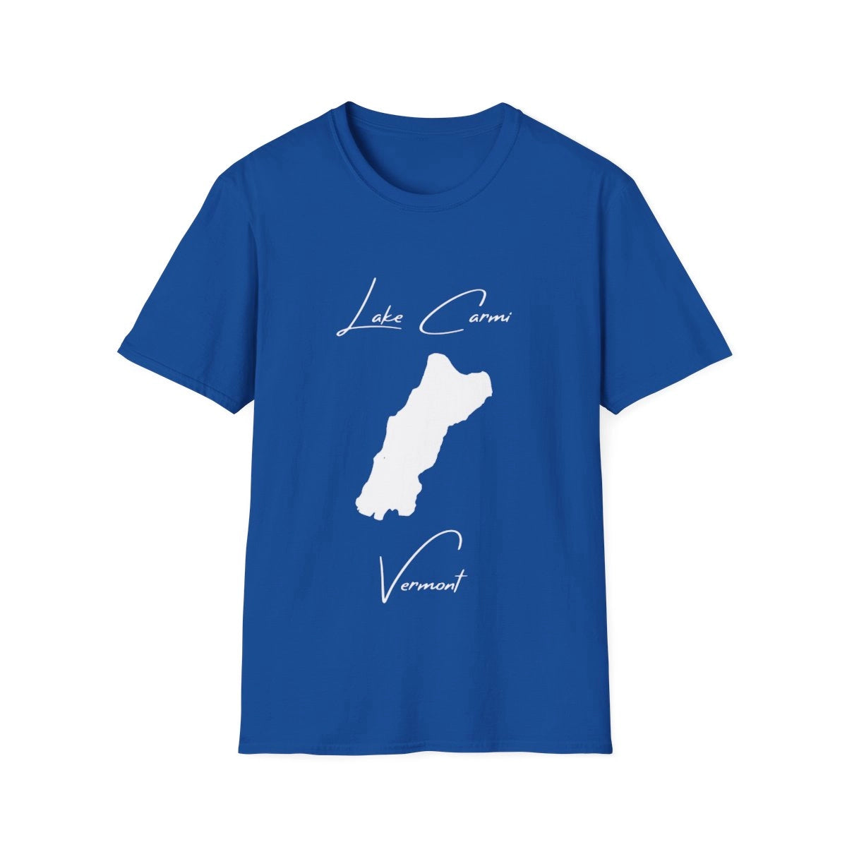 Vermont  Lake  Carmi  T-shirt  front  position  view  from  front  royal.webp