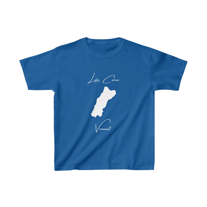 Vermont  Lake  Carmi  Youth  T-shirt  front  position  view  from  front  royal.webp
