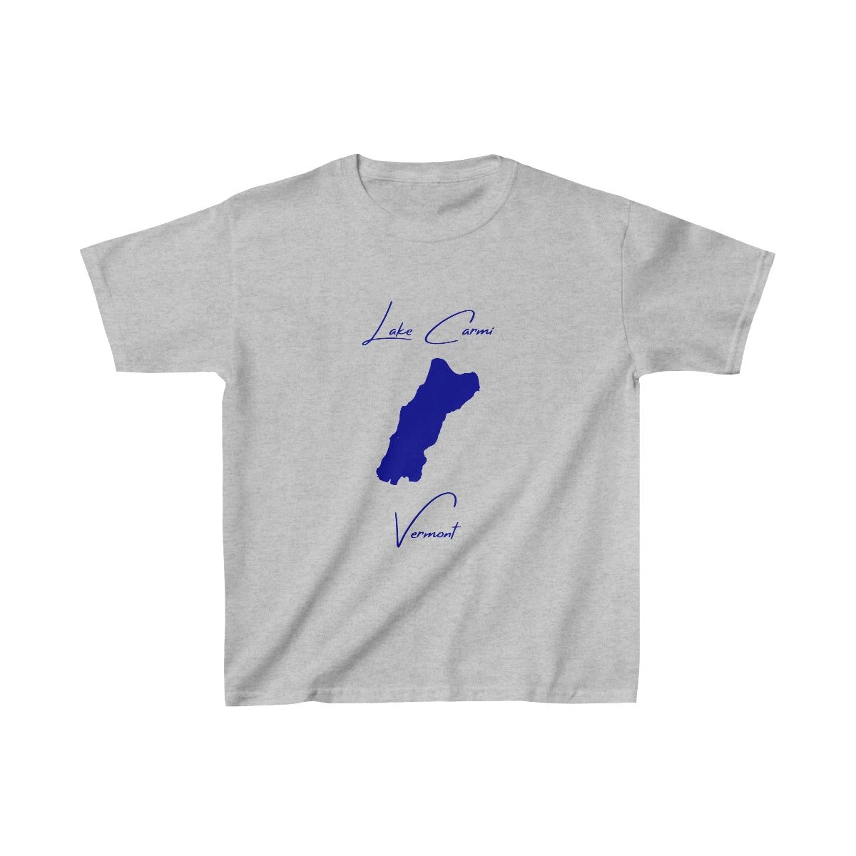 Vermont  Lake  Carmi  Youth  T-shirt  front  position  view  from  front  sport  grey.webp