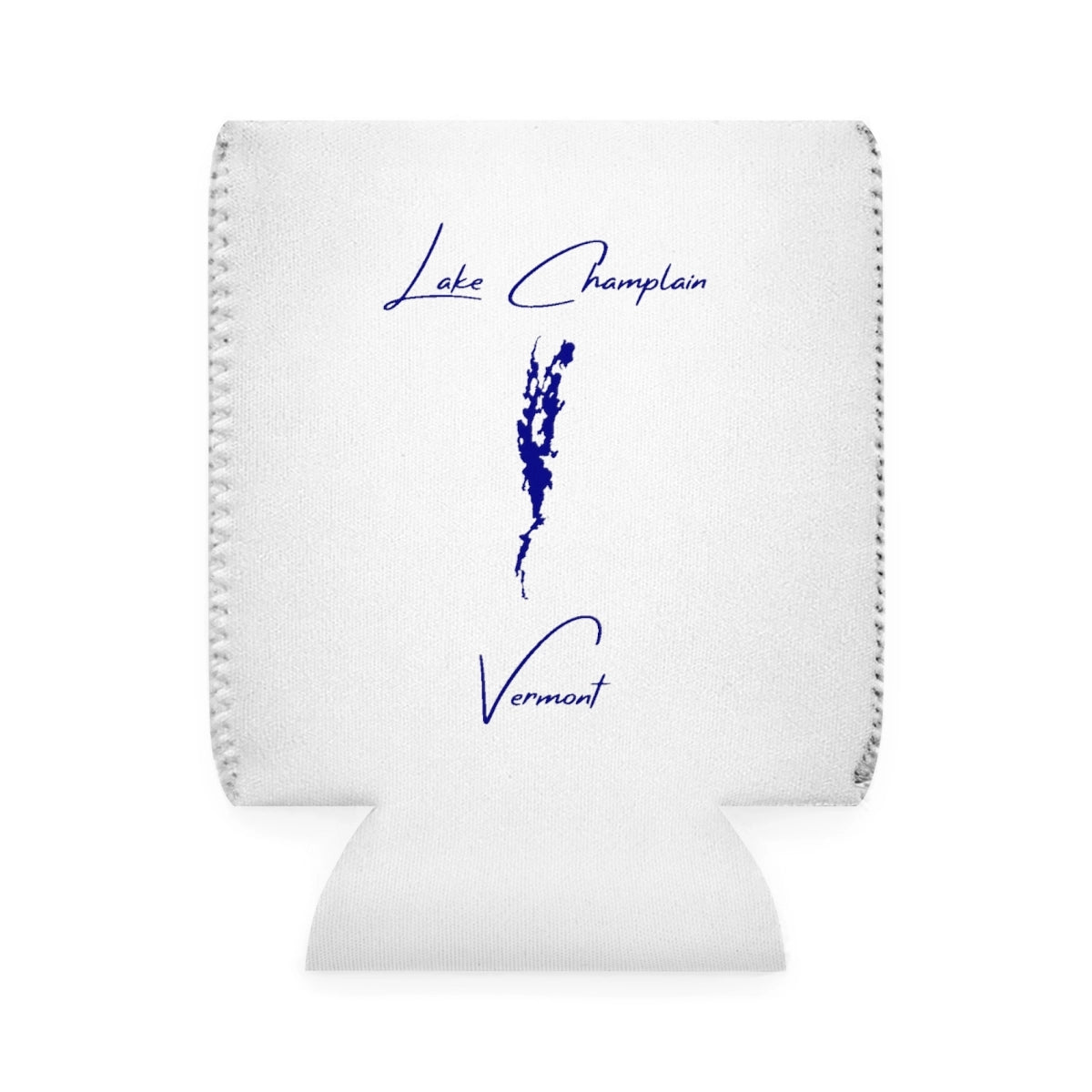 Vermont  Lake  Champlain  Can  Koozie  front  position  view  from  front-1  white.webp