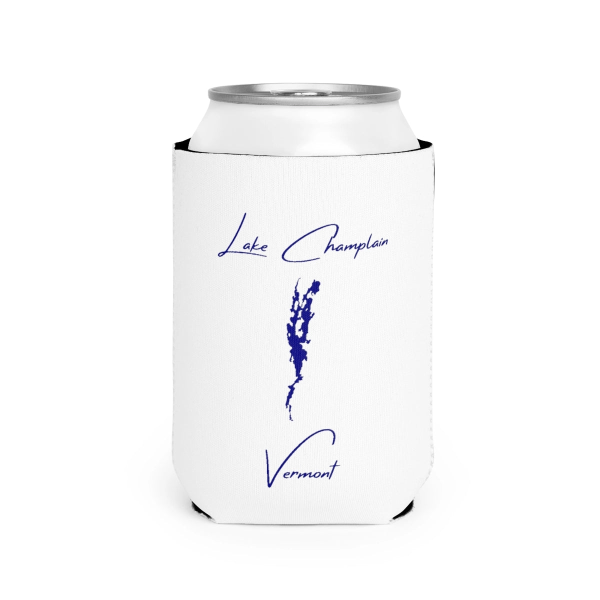 Vermont  Lake  Champlain  Can  Koozie  front  position  view  from  front-2  white.webp