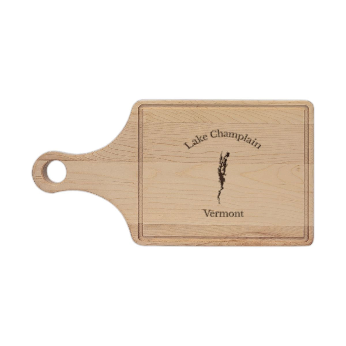 Vermont  Lake  Champlain  Engraved  Cutting  Board  front  position  view  from  front  maple.webp