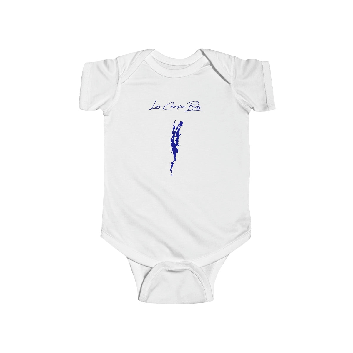Vermont  Lake  Champlain  Onesie  front  position  view  from  front  white.webp
