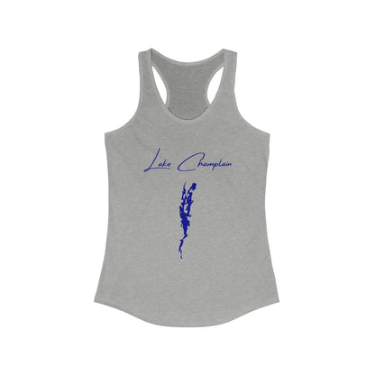 Vermont  Lake  Champlain  Racerback-Tank  front  position  view  from  front  heather  grey.webp
