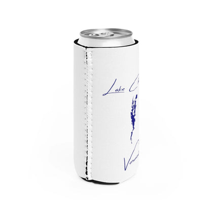 Vermont  Lake  Champlain  Slim  Can  Koozie  all  position  view  from  right  white.webp