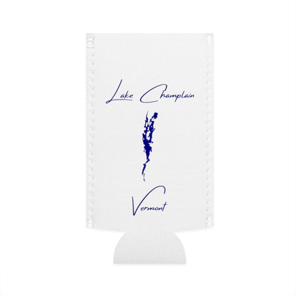 Vermont  Lake  Champlain  Slim  Can  Koozie  front  position  view  from  flat-front  white.webp
