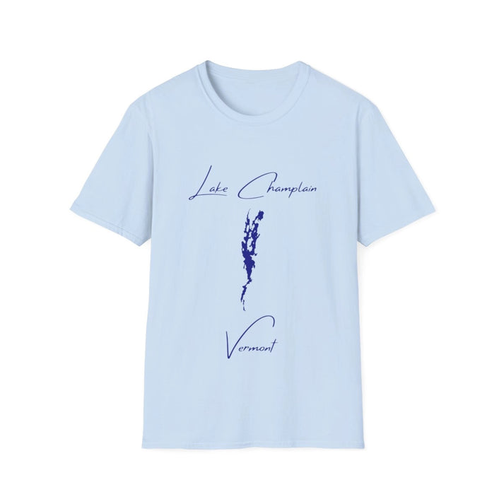 Vermont  Lake  Champlain  T-shirt  front  position  view  from  front  light  blue.webp
