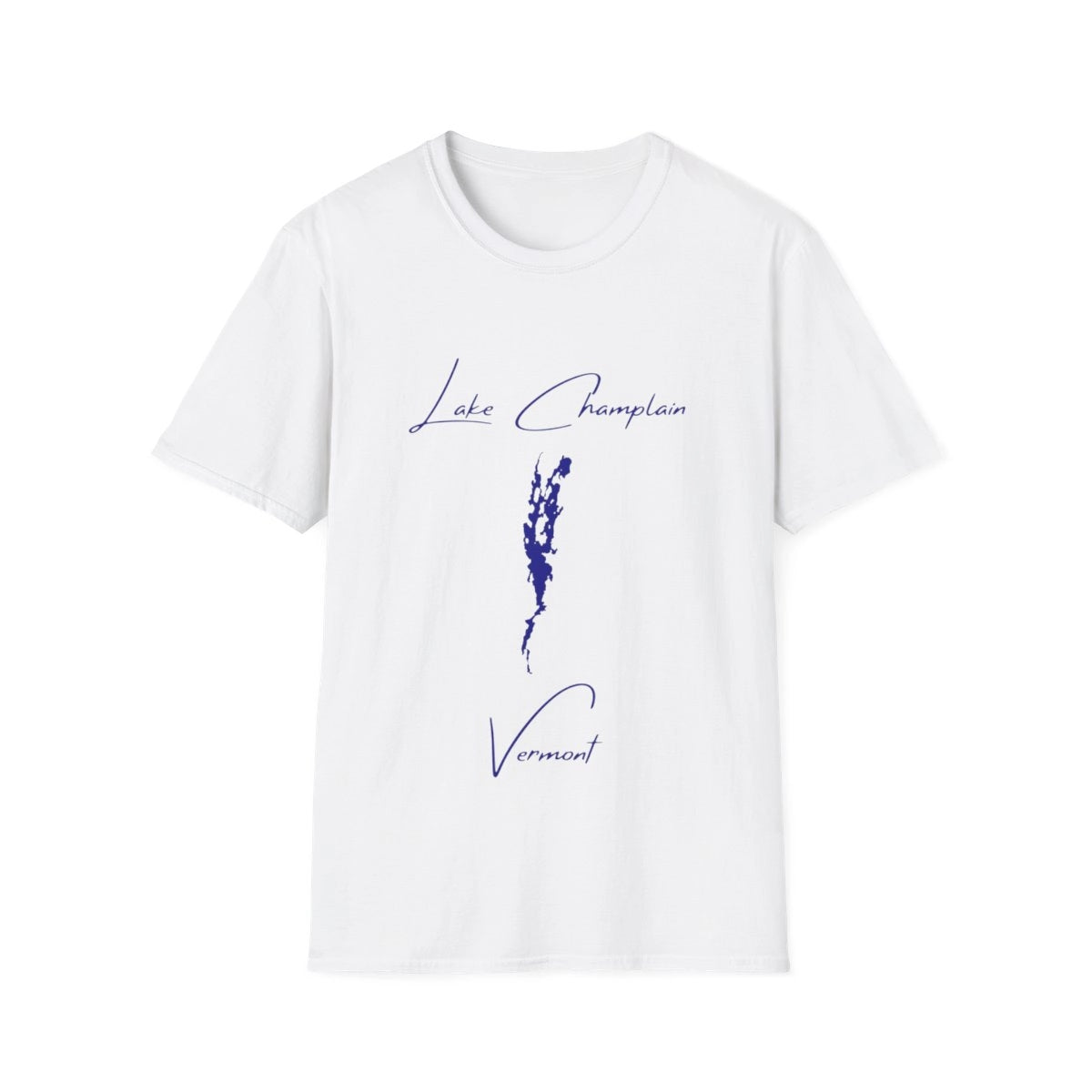 Vermont  Lake  Champlain  T-shirt  front  position  view  from  front  white.webp