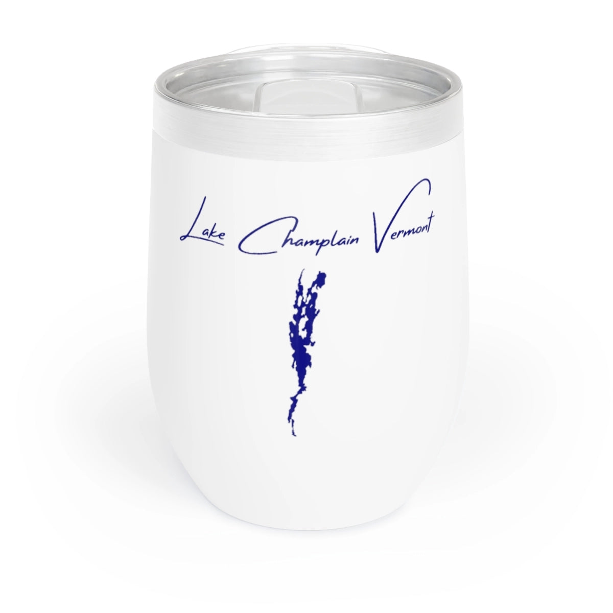 Vermont  Lake  Champlain  Wine  Tumbler  front  position  view  from  front  white.webp