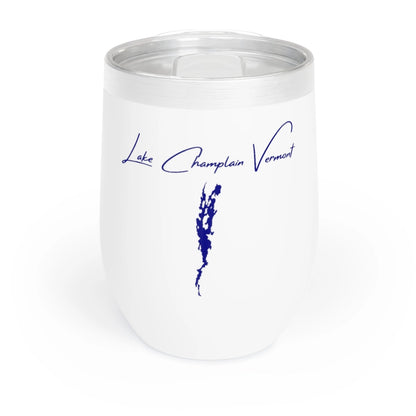 Vermont  Lake  Champlain  Wine  Tumbler  front  position  view  from  front  white.webp