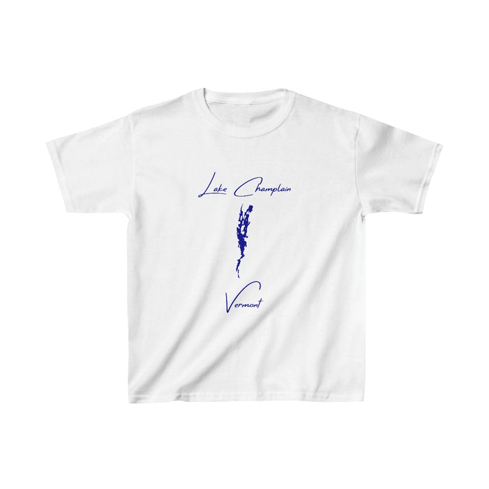 Vermont  Lake  Champlain  Youth  T-shirt  front  position  view  from  front  white.webp