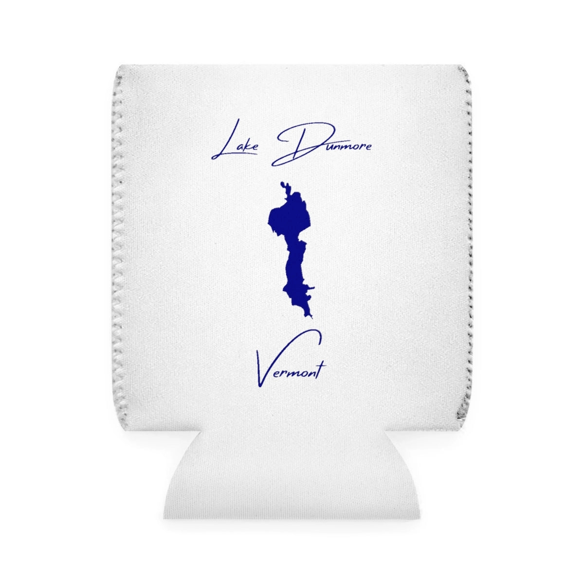 Vermont  Lake  Dunmore  Can  Koozie  front  position  view  from  front-1  white.webp
