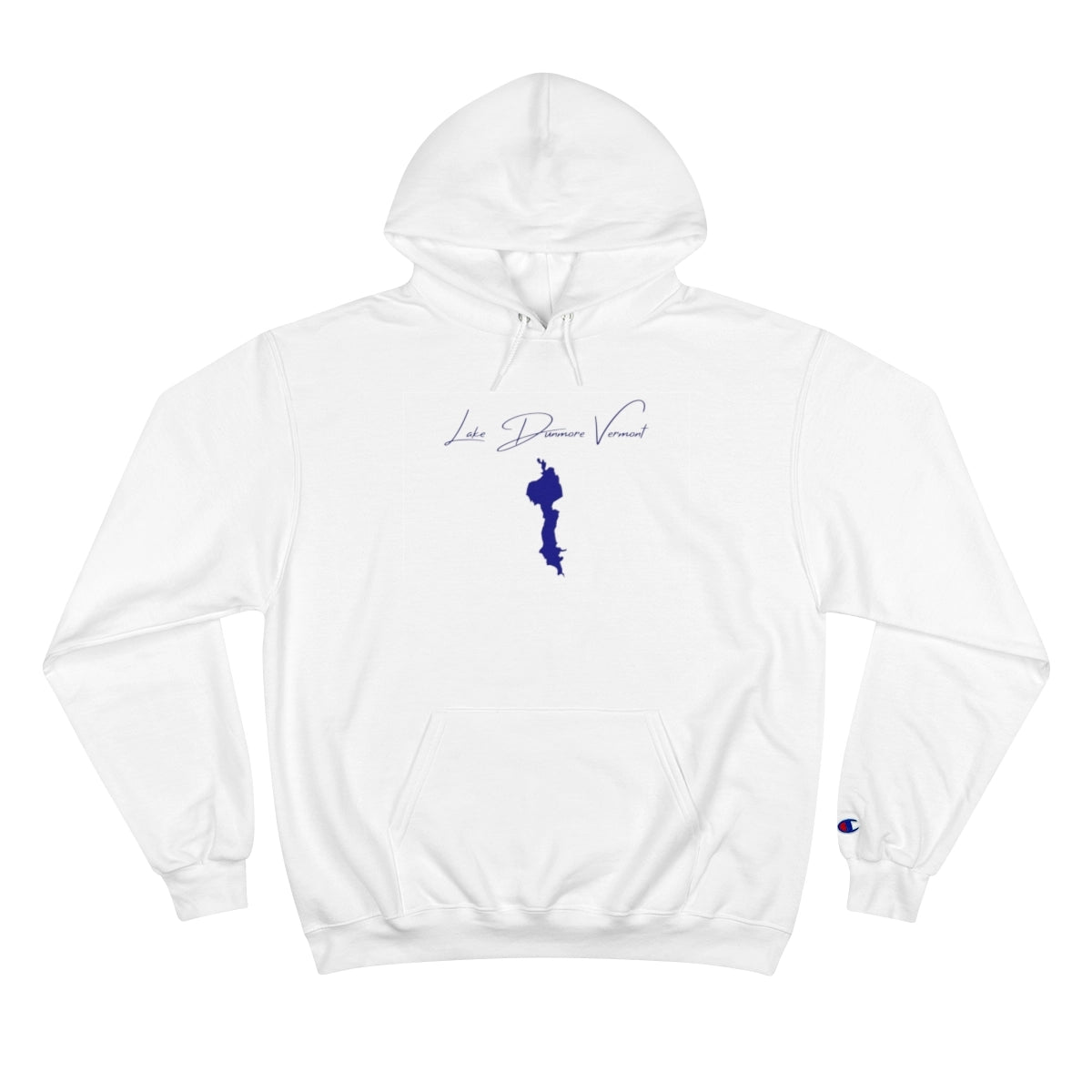 Vermont  Lake  Dunmore  Hoodie  front  position  view  from  front  white.webp