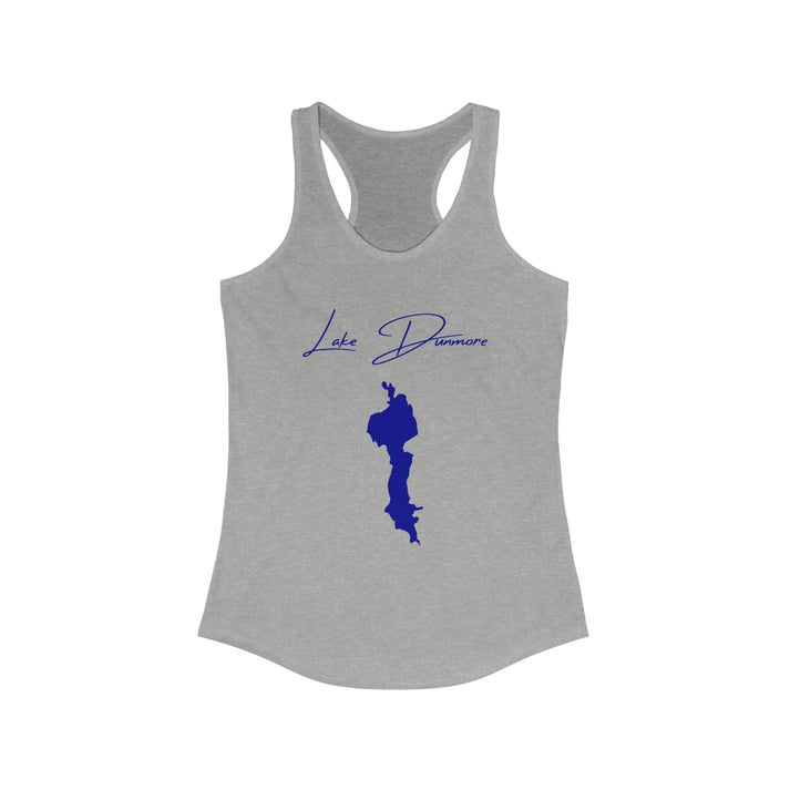 Vermont  Lake  Dunmore  Racerback-Tank  front  position  view  from  front  heather  grey.webp
