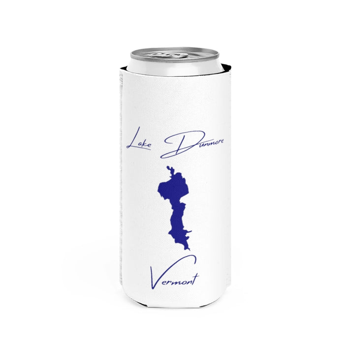 Vermont  Lake  Dunmore  Slim  Can  Koozie  front  position  view  from  front  white.webp