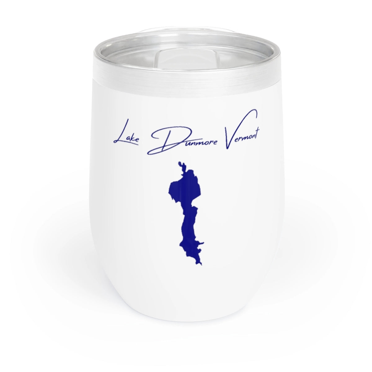 Vermont  Lake  Dunmore  Wine  Tumbler  front  position  view  from  front  white.webp