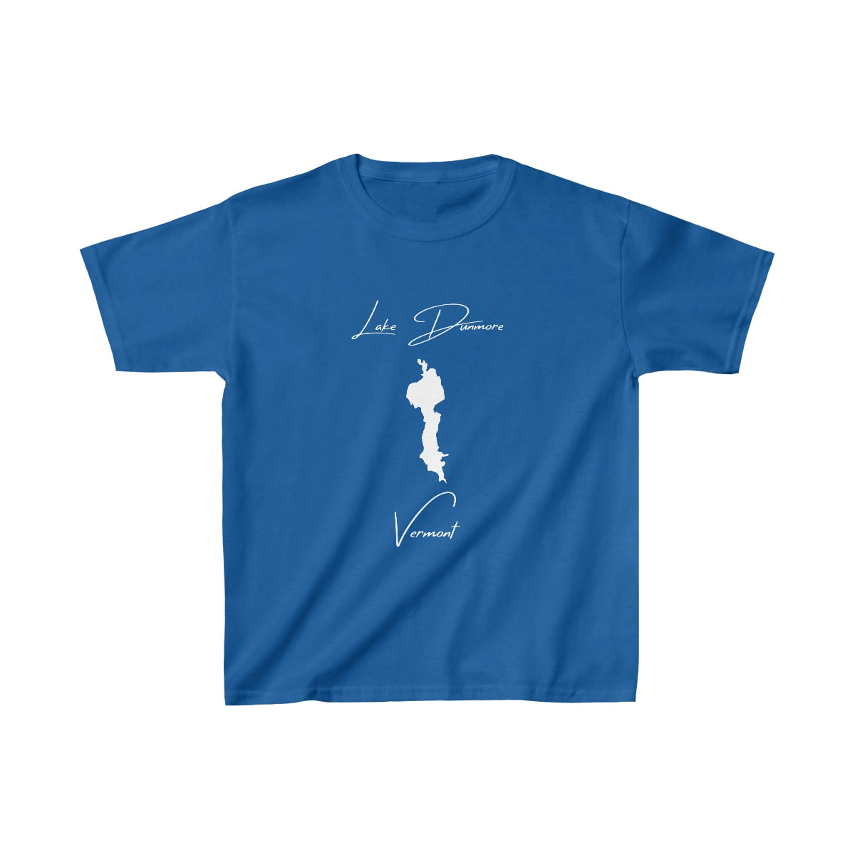 Vermont  Lake  Dunmore  Youth  T-shirt  front  position  view  from  front  royal.webp